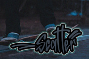 JACKBOA - Graffiti Style Font, a Script Font by NTC Graphic (Thumbnail 2 of 9)