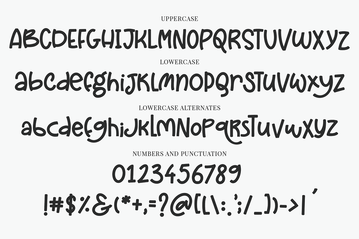 Stuffed Cannelloni Font preview 8