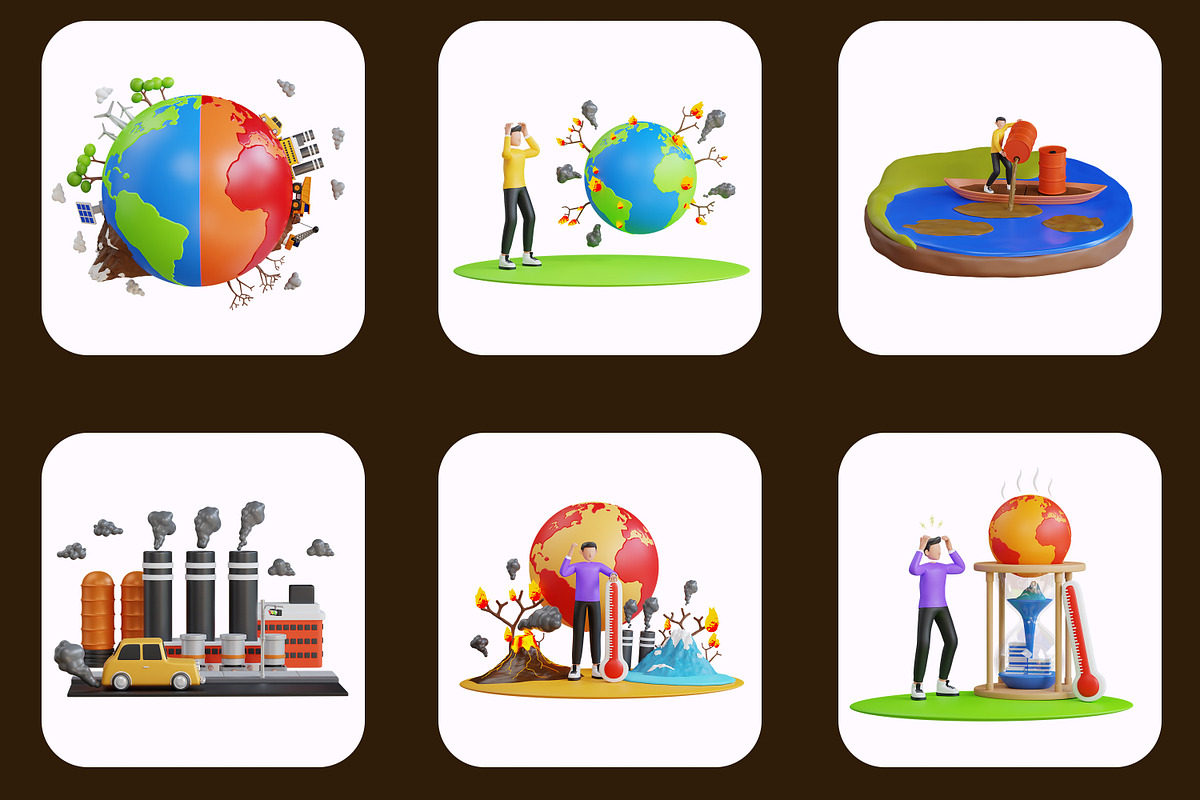 3D Climate Change Pack, an Environmental 3D Model by novia99design (Photo 4 of 5)