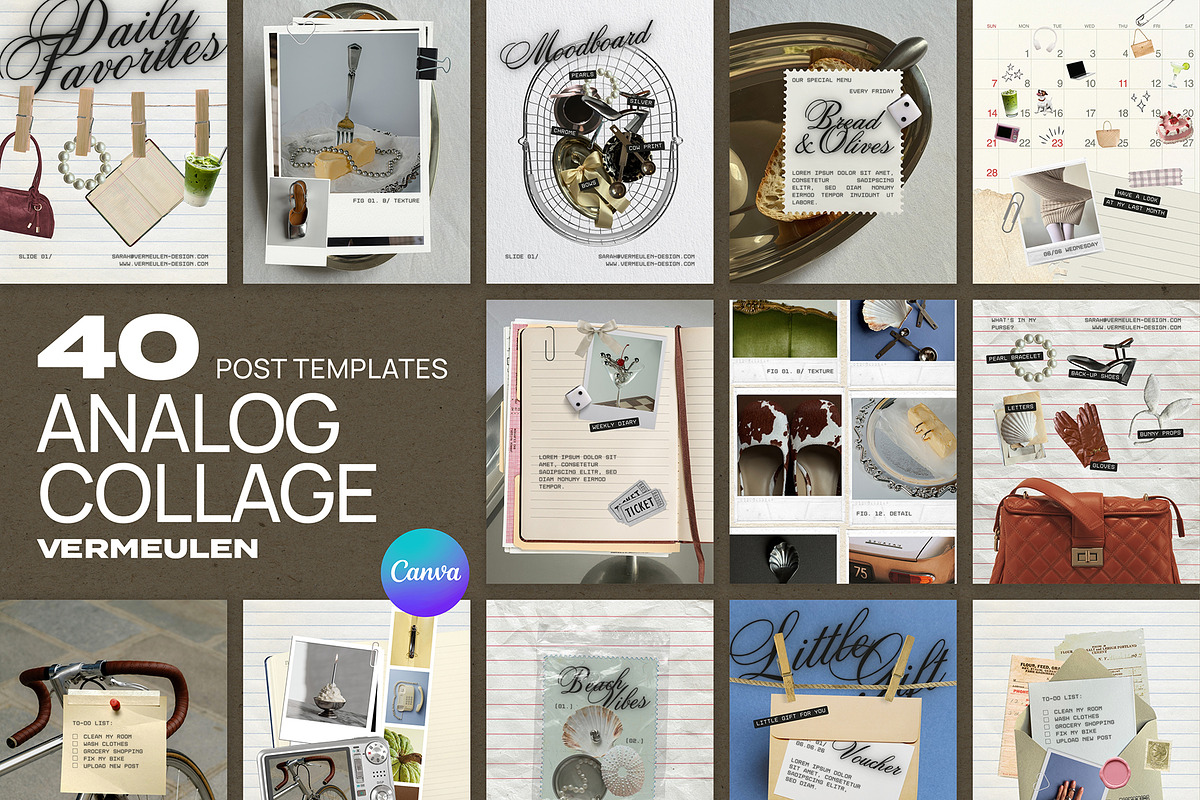 Social Media Kit Canva | Collage, a Social Media Template by Vermeulen Design Studio (Photo 1 of 5)
