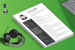 Curriculum Vitae Sample Resume, a Resume Template by Blue Digital Studio