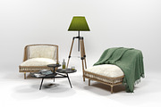 Furniture set 0206, a Furniture 3D Model by inDahouze (Thumbnail 6 of 9)