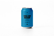 Isolated Soda Can Mockup, a Packaging Mockup by Design Squad (Thumbnail 1 of 4)