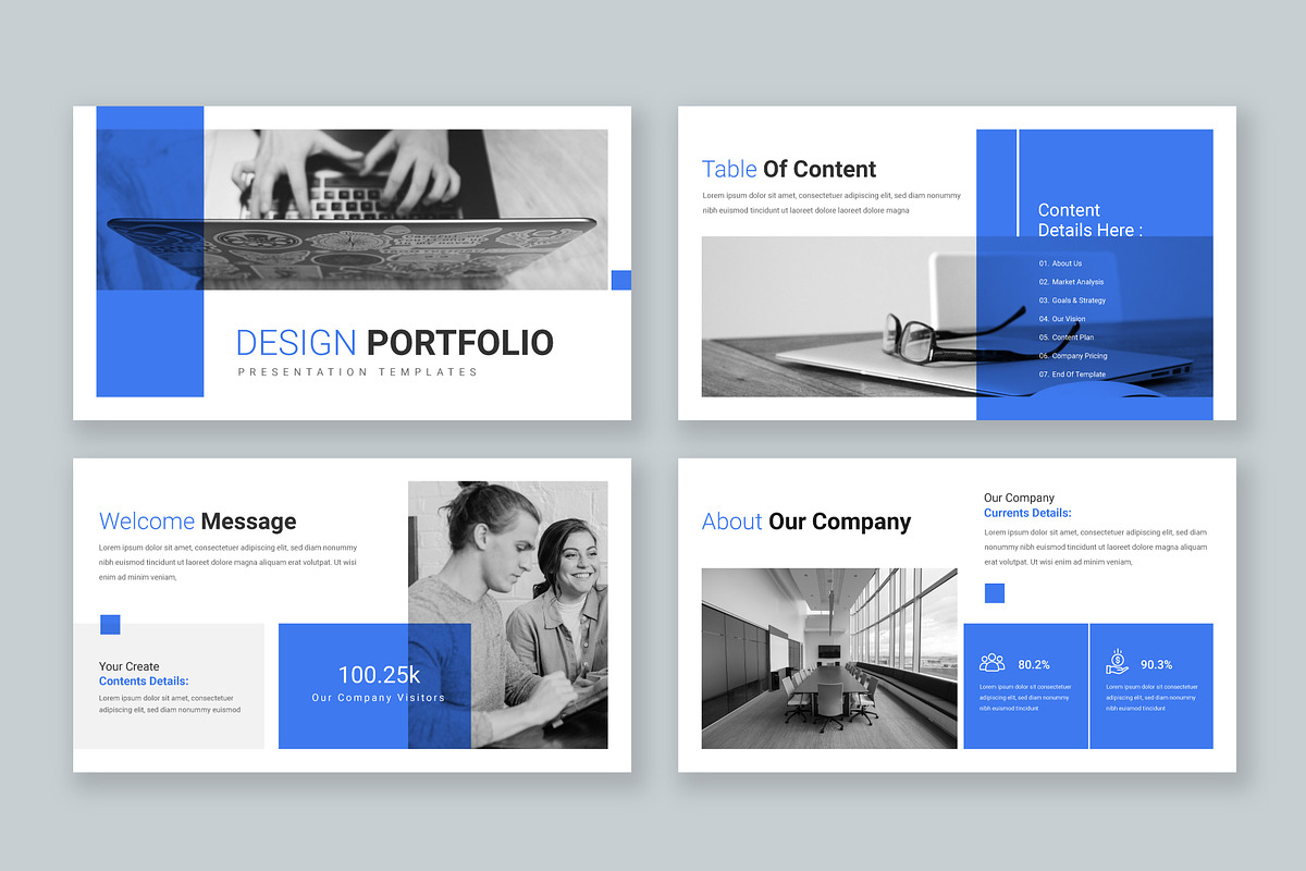 Design Portfolio Presentation, a Presentation Template by Pixelpick (Photo 2 of 4)
