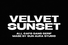 Velvet Sunset - Modern Sans Serif