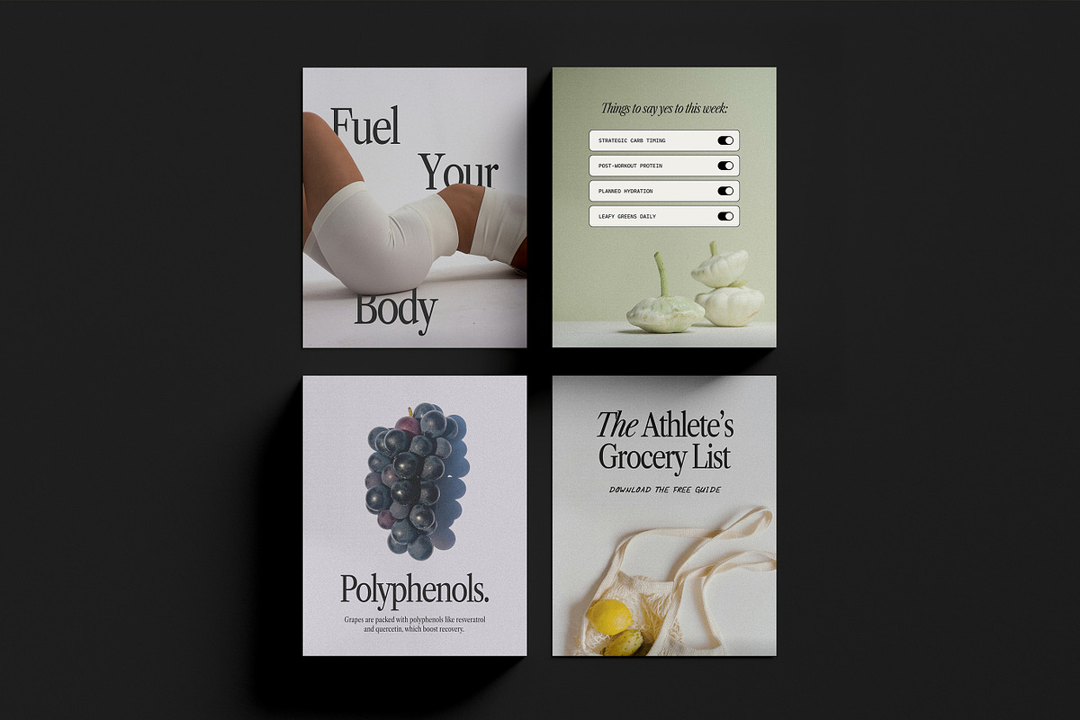 Sports Nutrition Posts - Canva, a Social Media Template by Willoe Studio (Photo 4 of 11)