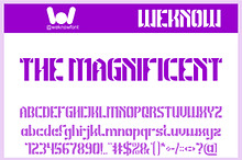 The Magnificent font
