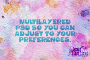 Watercolor Paper Texture Templates, a Layer Style Add-On by Dear Darling Design (Thumbnail 6 of 6)