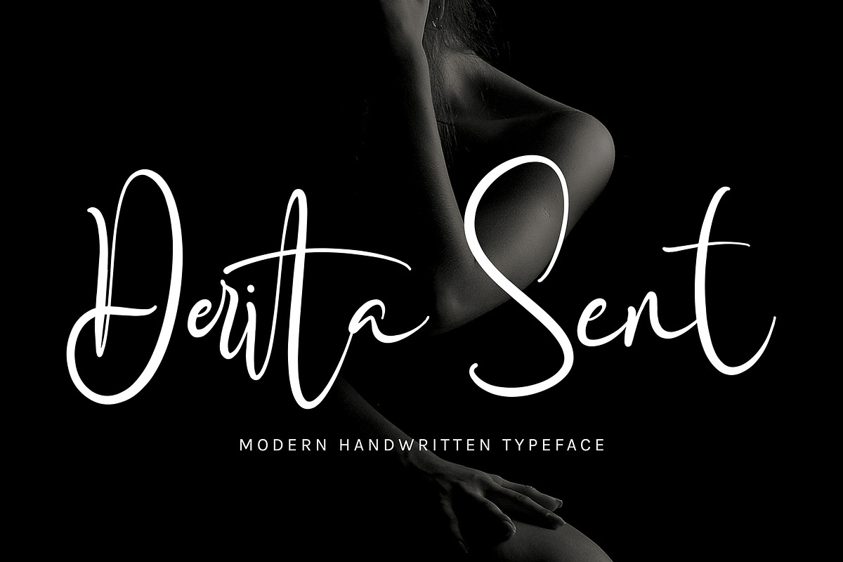 Darita Sent, a Script Font by pineungtype (Photo 1 of 7)