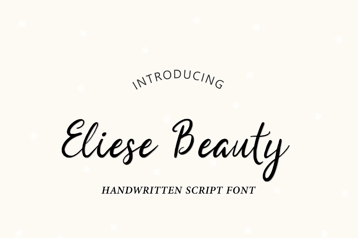 Eliese Beauty Font, a Script Font by Jrray Studio (Photo 3 of 6)