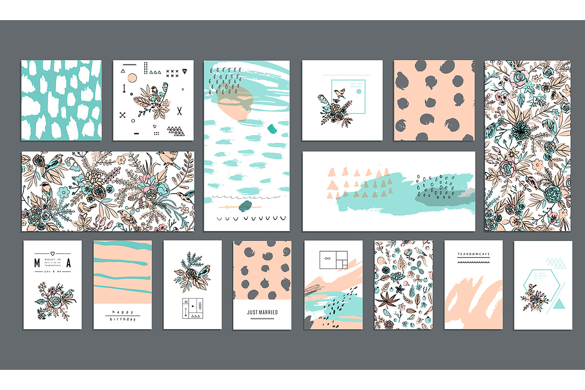 Poetry Vector Set, a Stationery Template by Lera Efremova (Photo 2 of 4)