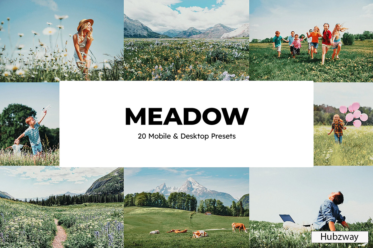 20 Meadow Lightroom Presets and LUTs, a Preset Add-On by Hubzway (Photo 1 of 10)