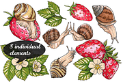 Happy snails (marker collection), a Pattern Graphic by 4erta (Thumbnail 3 of 4)