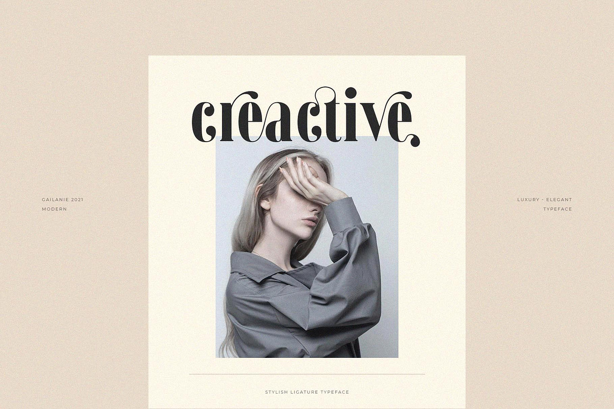 Gailanie // Stylish Ligature Font, a Serif Font by epicatype (Photo 3 of 10)