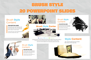 20 Brush Style PowerPoint Slides, a Presentation Template by Local Marketing Templates (Thumbnail 5 of 6)