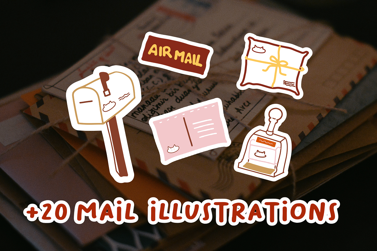 20+ Mail Illustration Set, an Object Illustration by The Journey Atelier (Photo 2 of 9)