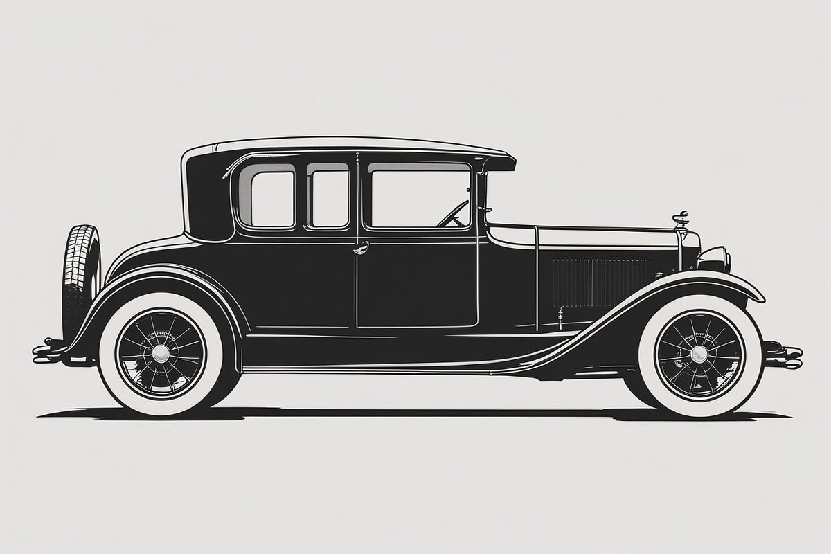 Classic Vintage Car Bundle Set, an Illustration by BIPLOB EXPERT (Photo 9 of 9)