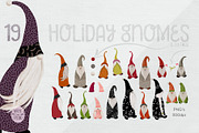 Holiday Gnome Illustrations Set, a Decorative Illustration by White Lane Studio (Thumbnail 2 of 11)