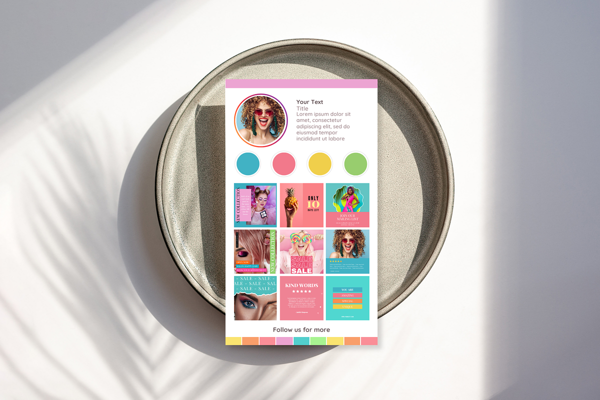Business Card Template - Colorful, a Business Card Template by SunshineStudioBoutique (Photo 6 of 9)