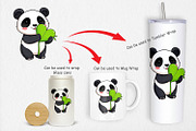 Love Panda Clipart, a Graphic by Artnoy (Thumbnail 4 of 5)