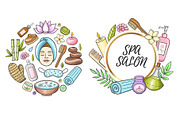 SPA and Massage Design Kit, a Healthcare Illustration by Artspace (Thumbnail 3 of 5)