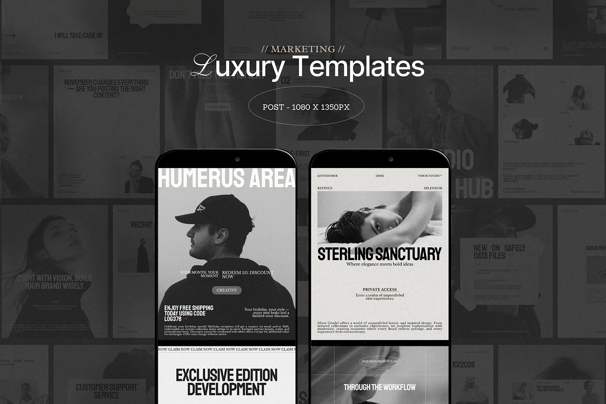 Minimal Instagram Post Kit, a Social Media Template by Pixel Grid (Photo 2 of 8)