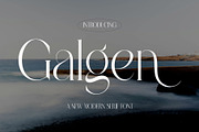 Galgen Modern Serif Font, a Serif Font by Alfinart (Thumbnail 1 of 11)