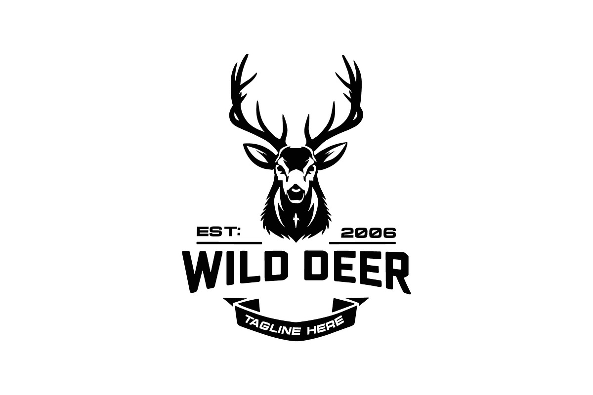 Wild Deer Logo | Hunting & Outdoor, a Branding & Logo Template by Master Design (Photo 2 of 2)