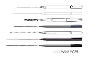 Pigment Pen Brushes, a Brush Add-On by Side Project (Thumbnail 3 of 7)