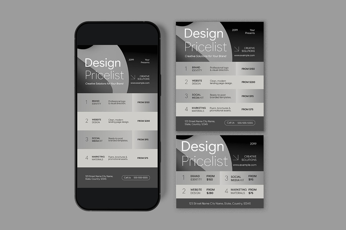 Design Price List Flyer, a Flyer Template by graphicook (Photo 3 of 3)
