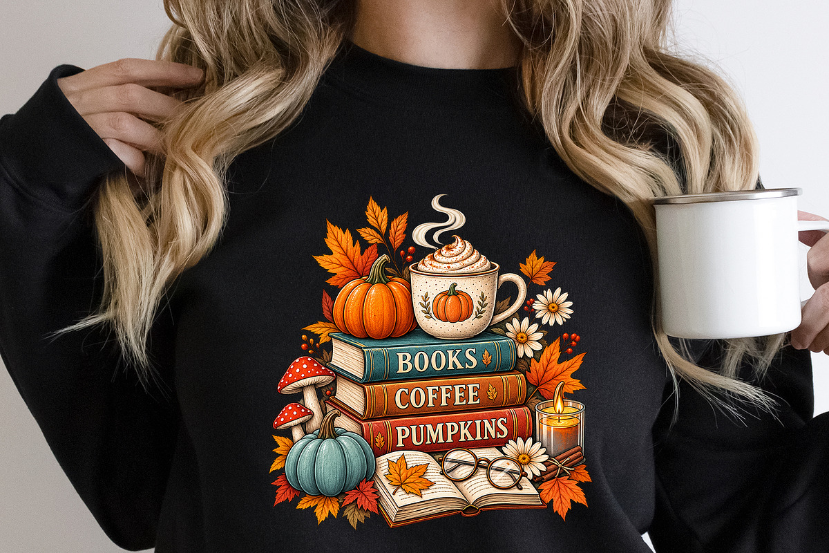 Books Coffee Pumpkins CozyAutumn PNG, an Object Graphic by Star Graphic Design (Photo 5 of 12)