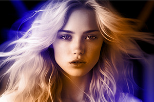Double Light Photo Effect, a Brushes & More by studiogstock