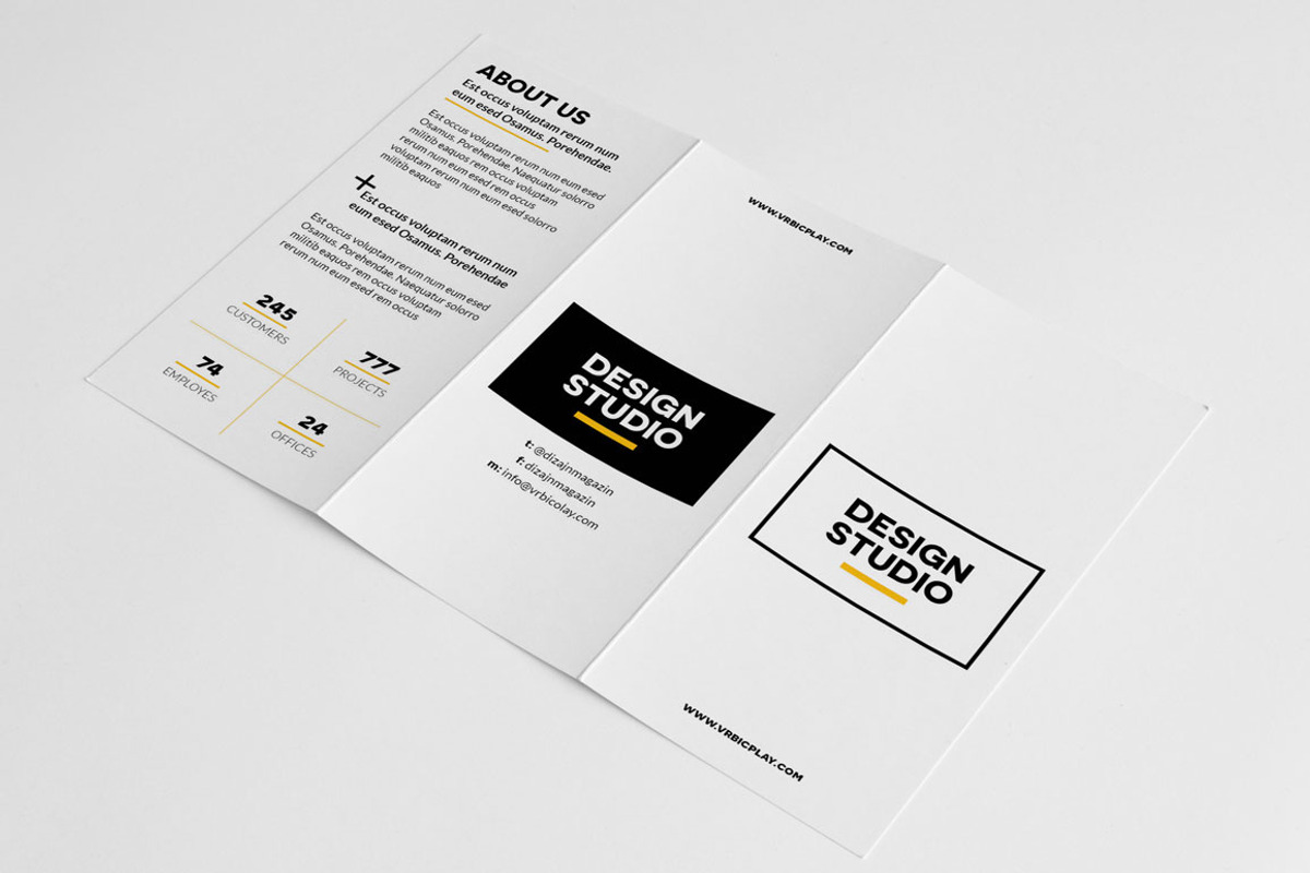 Creative Agency 3fold Brochure, a Brochure Template by Print design (Photo 2 of 4)