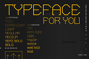 SK Skrynka — Tech Geometric Font, a Slab Serif Font by Shriftovik Type Foundry (Thumbnail 5 of 7)