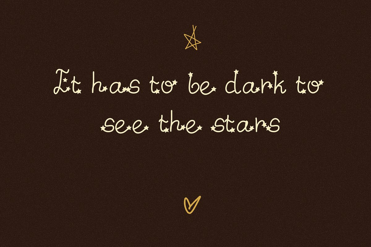 Quirky Star Celestial Font, a Handwritten Font by Ashiya Pixel (Photo 8 of 9)