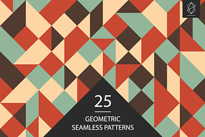 Geometric seamless pattern set