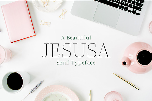 Jesusa Serif Font Family Pack preview 7
