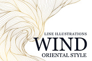 WIND Line Oriental Illustrations, a Pattern Graphic by Marylia (Thumbnail 1 of 30)