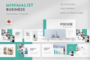 Minimalist Business PowerPoint, a Presentation Template by Premast (Thumbnail 1 of 3)