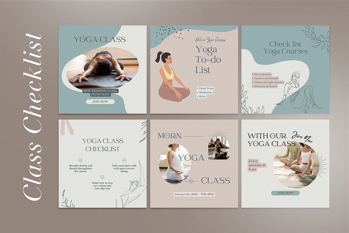 Yoga Instagram | CANVA Template, a Social Media Template by Azruca (Photo 9 of 17)