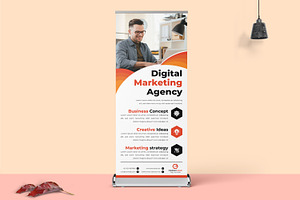 Marketing Roll Up Banner, a Print Template by MightyDesign