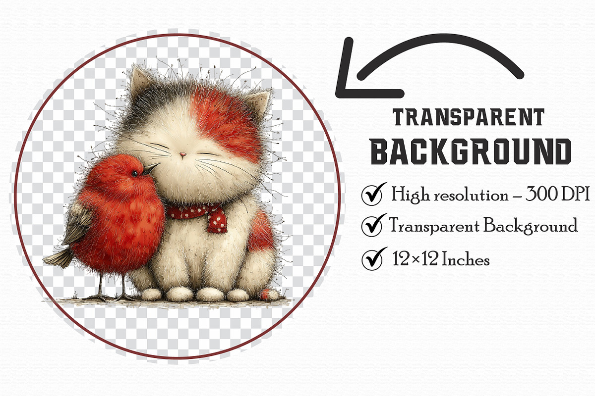 Whimsical Spring Cats Clipart, an Illustration by Libby Wishes (Photo 5 of 7)
