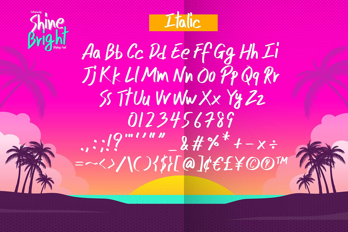 Shine Bright Font, a Handwritten Font by KengGraphic (Photo 3 of 7)
