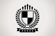 Royal Shield Logo Template Vector, an Illustration by Amazin_art (Thumbnail 9 of 18)