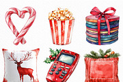 Christmas Movie Night Clipart, an Illustration by Craft Nest (Thumbnail 4 of 6)