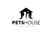 Pets House and Dog and Cat Logo, a Branding & Logo Template by Imran Haroon (Thumbnail 1 of 2)