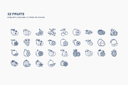 Fruits and slice icon set, an Icon by Icongeek26 (Thumbnail 3 of 6)