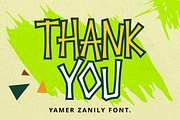 Yamer Zanily Font, a Handwritten Font by Mabhal Studio (Thumbnail 10 of 10)