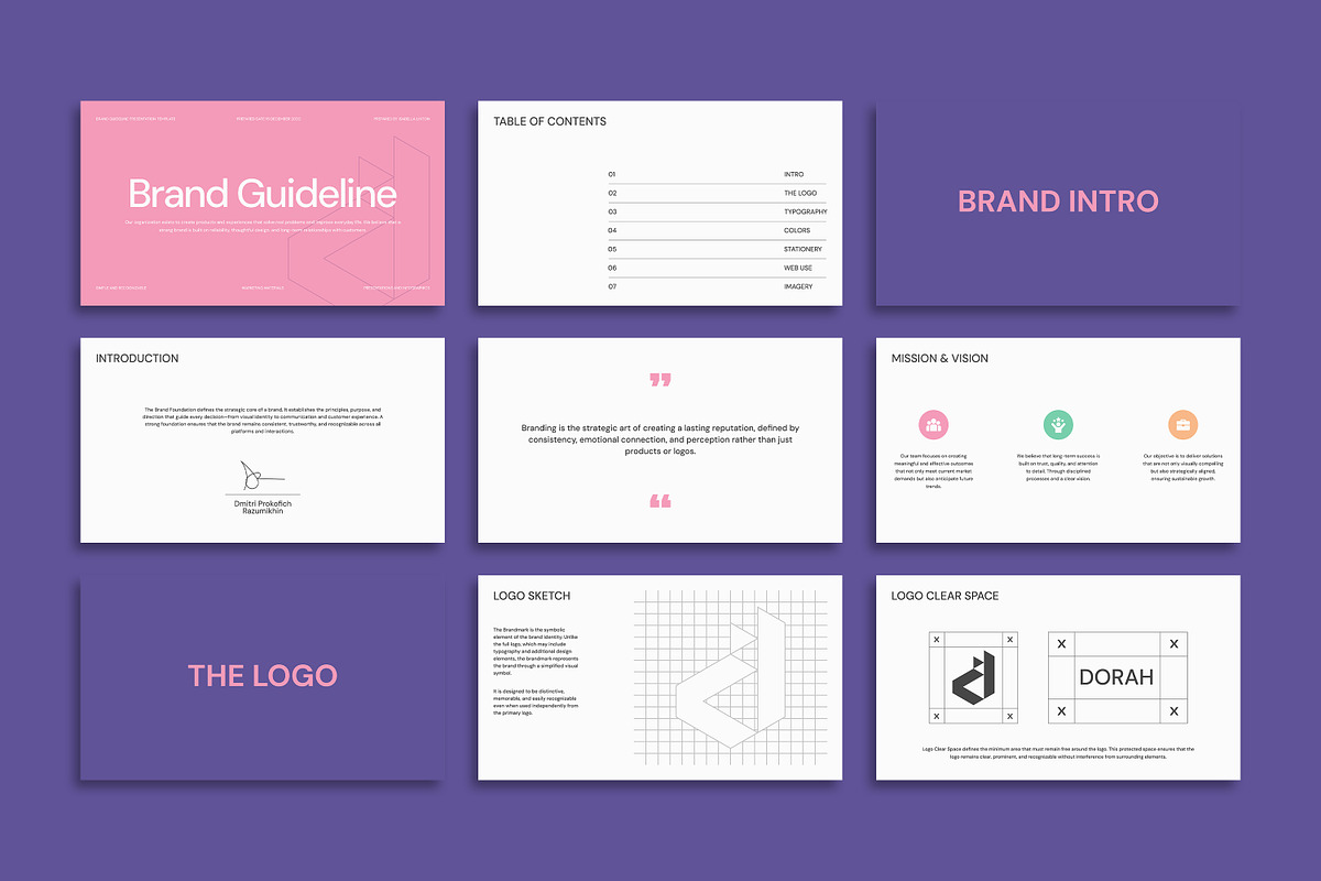 DORAH | Brand Identity & Brand Book, a Branding & Logo Template by Artisan Vibes (Photo 7 of 9)