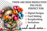 Spring Hedgehog Clipart, an Illustration by Daily.Designs (Thumbnail 2 of 7)